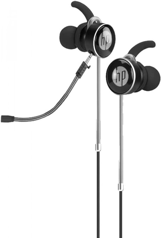 

HP DHE-7004 Jack 3 Wired In-Ear Headphones, Black/White, Black/White