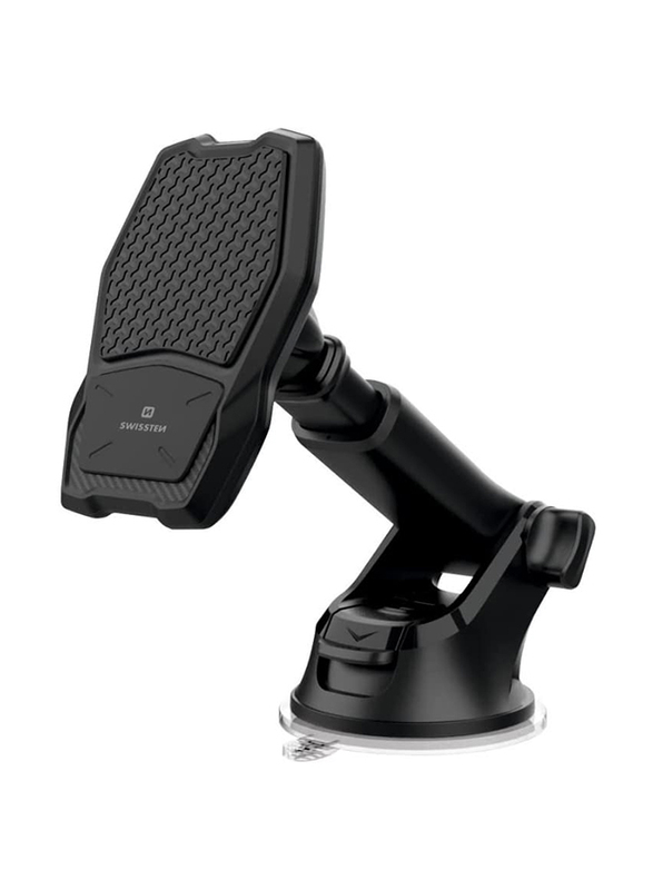 

Swissten Wireless Charging Magnetic Car Phone Holder, Black