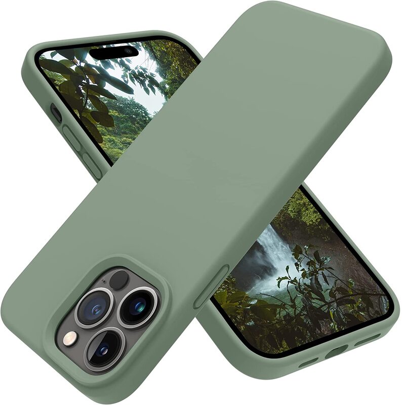 

OTOFLY Apple iPhone 14 Pro Max Slim Anti-shock Silicone Protective Case, Green
