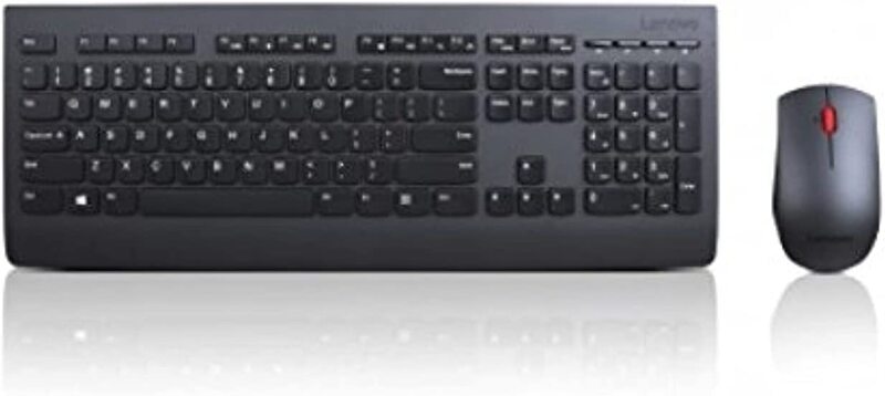 

Lenovo Ultra Slim Plus Wireless English/Arabic Keyboard and Mouse Combo, Black