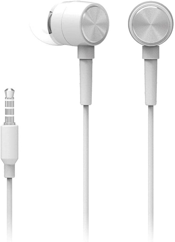 

HP DHH-1111 Wired In-Ear Earphones With Volume Adjustment And Microphone, White