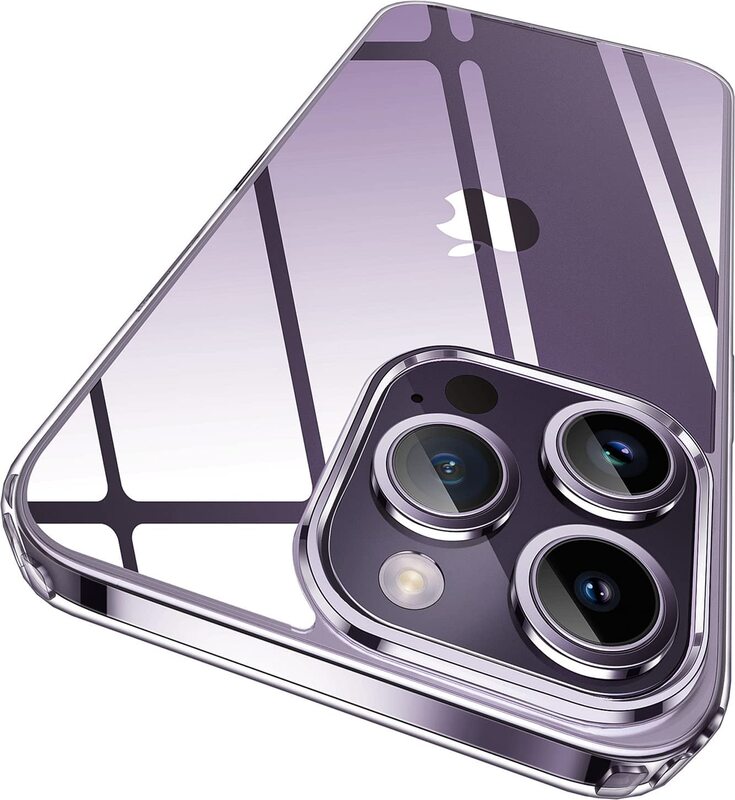 

Sucgles Apple iPhone 14 Pro TPU Mobile Phone Case Cover, Clear