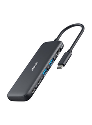 Anker 332 5-in-1 USB-C Hub, Black