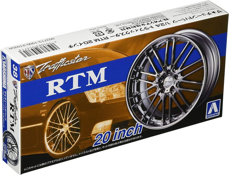

Aoshima 1/24 Tuned Parts #38 Trafficstar RTM 20inch (Wheels, Tires & Poly Caps, 4 pieces each)
