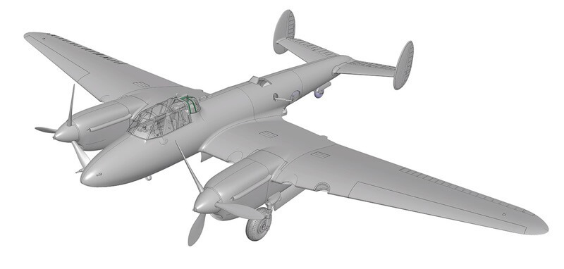 

Zvezda Aircraft Models 1/48 Scale #4809 Soviet Dive Bomber Petlyakov