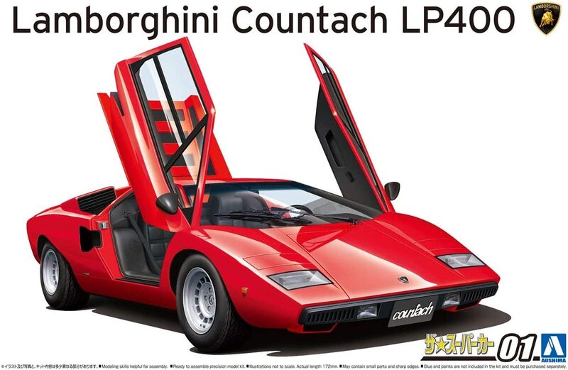 

Aoshima 1/24 Super Car #01 Lamborghini Countach LP400