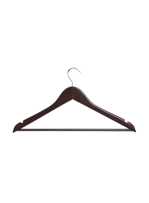 

Generic 12-Piece Wooden Cloths Hanger, 1.2 x 44.5 x 24 cm, Brown