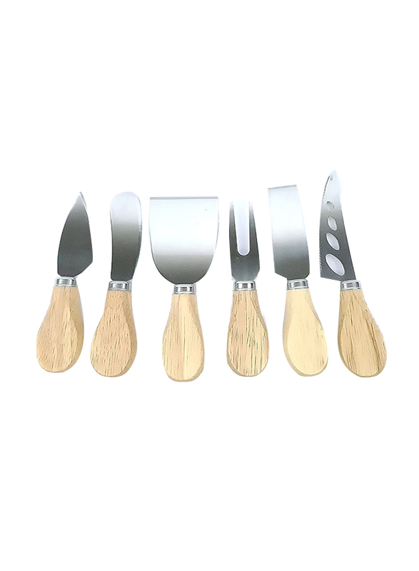 

Generic 6-Piece Cheese Knife Set, Beige
