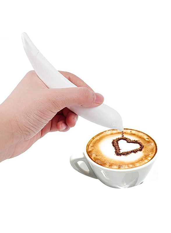 

Plplaaoo Coffee Carving Latte Art Pen, White