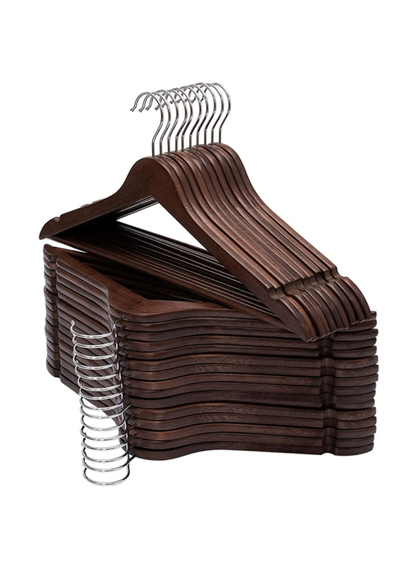 

Generic 36-Piece Wooden Cloths Hanger, 1.2 x 44.5 x 24 cm, Brown