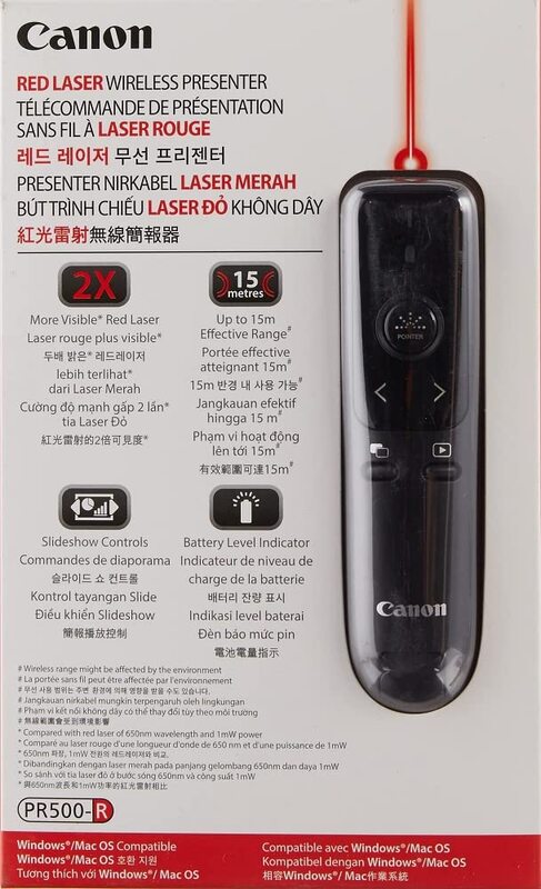

Canon Red Laser Wireless Projector, PR500-R, Black