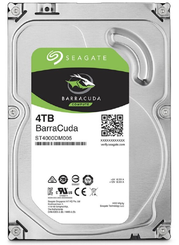 

Seagate 4TB Barracuda Compute Hard Drive, ST4000DM005, Silver