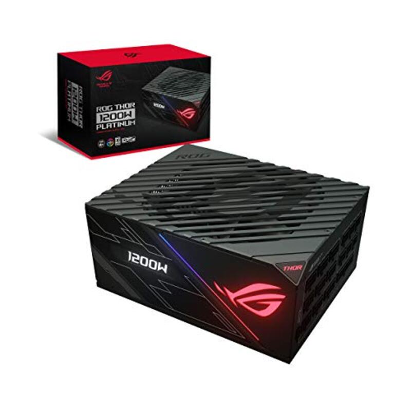 

Asus Rog Thor 1200 Certified Fully-Modular RGB Power Supply with LiveDash Oled Panel, 1200W, Black