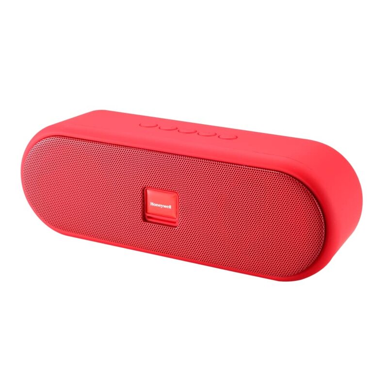 

Honeywell Suono P200 Wireless Bluetooth Speaker with up to 15 Hours Playtime, In-Built Mobile Holder, Premium Stereo Sound & Deep Bass, Red