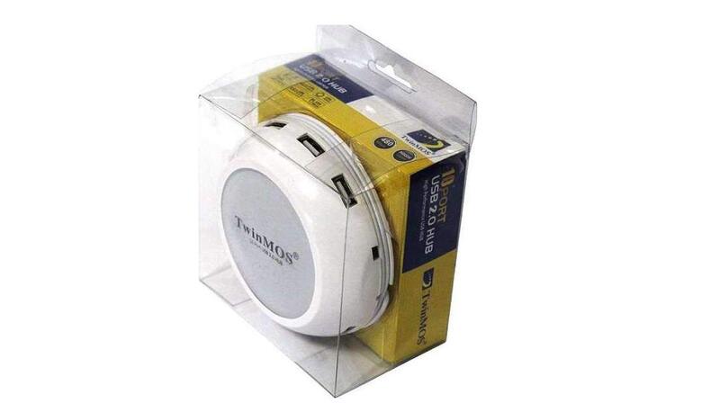 

TwinMOS 10 Ports USB 2.0 High Performance Usb Hub, EzeeHUB-210R1, White