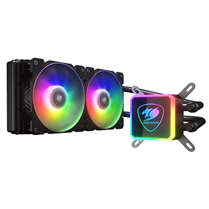 

Cougar Gaming CPU Liquid Cooler Aqua with Motherboard, Black