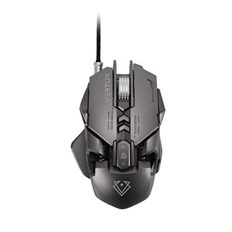 

Vertux DPI100 Compatible with PC & Laptop Gaming Wireless Mouse, Grey