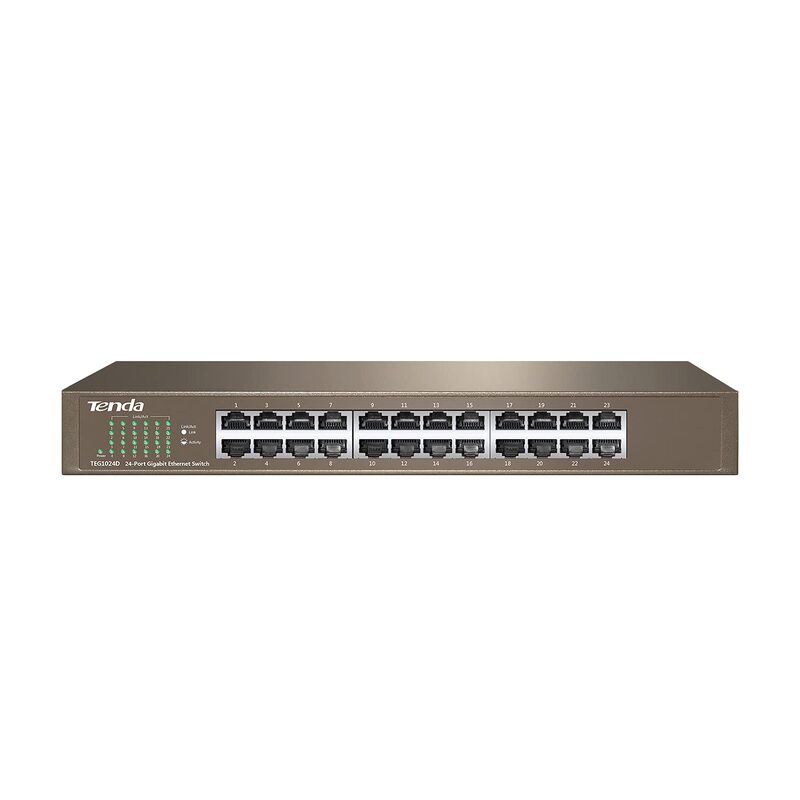 

Tenda 24-Port Network Gigabit Switch, TEG1024D, Black