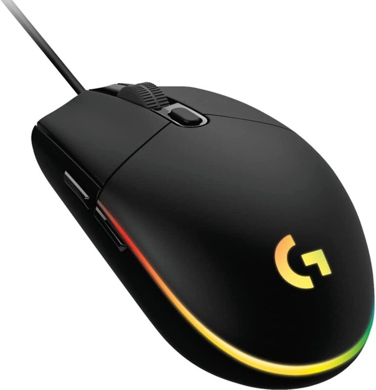 

Logitech G102 Optical Wired Mouse, Black