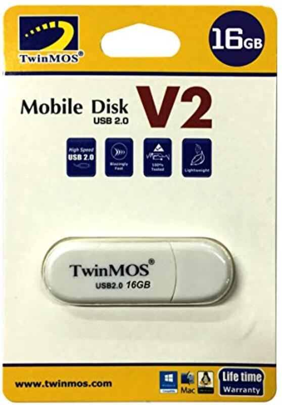 

Twinmos 16 GB Mobile USB Flash Drive, White