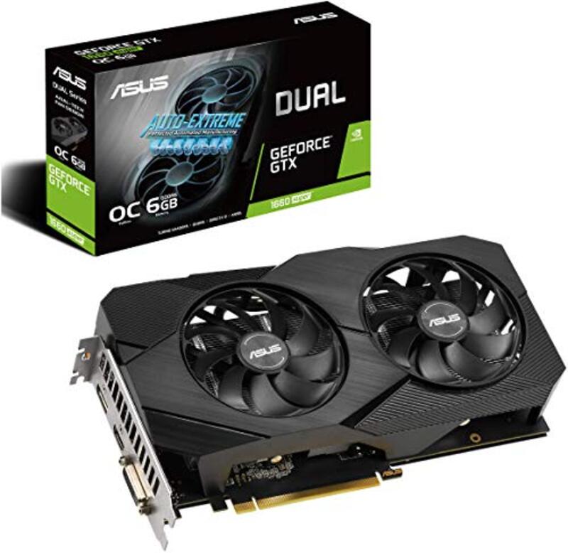 

Asus GeForce GTX 1660 Super Overclocked 6GB Dual-Fan Graphics Card, Black