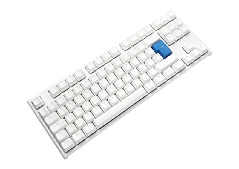 

Ducky Wireless One2 TKL Pure White RGB Backlit Blue Cherry MX Switch English Keyboard, DKON1787ST-CUKPDWWT2, White