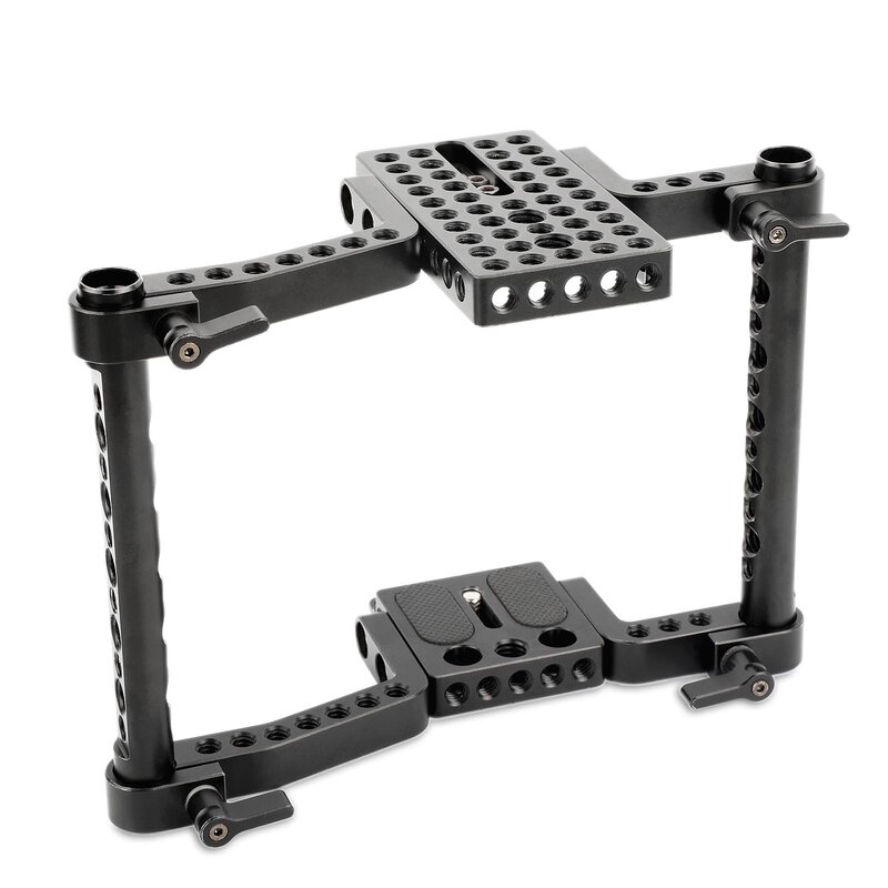 

Smallrig Aluminium Alloy DSLR Camera Cage for Panasonic/Canon/Nikon/Sony/Fujifilm, Black