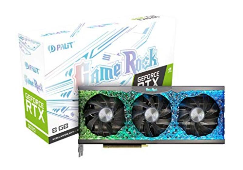 

Palit GeForce NVidia RTX 3070 GameRock 8GB GDDR6 Graphics Card with ARGB SYNC, Black