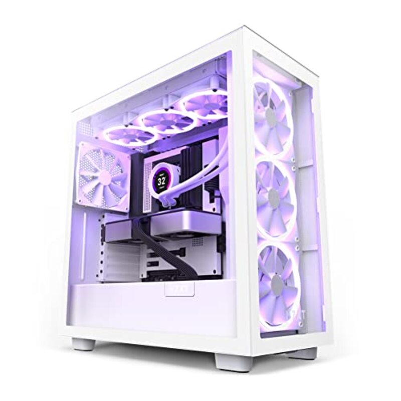 

NZXT H7 Elite - CM-H71EW-01 - ATX Mid Tower PC Gaming Case, White