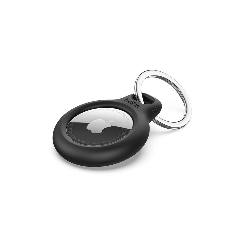 

Belkin Apple AirTags Holder Case Cover With Keychain Ring, Black