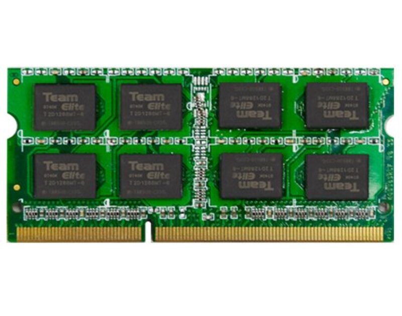 

Team Group 4GB DDR3 1600MHz CL11 SODIMM Memory Module, 1.5V, TED34G1600C11-S01, Multicolour