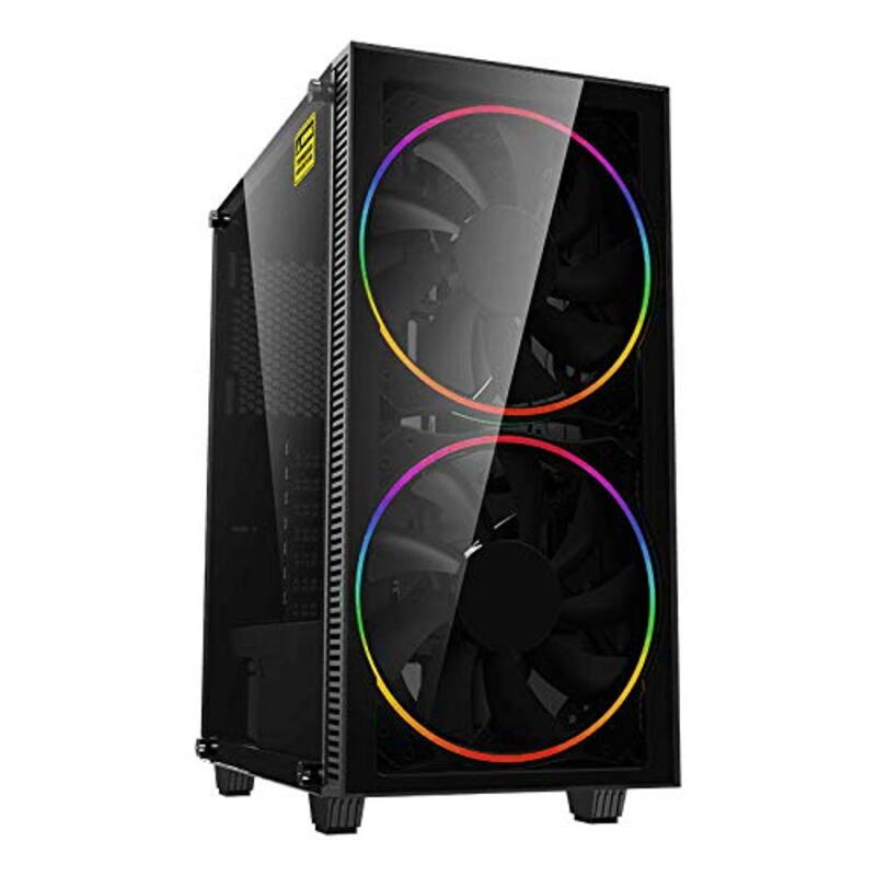 

GameMax Black Hole ARGB Mid-Tower PC Gaming Case, Black