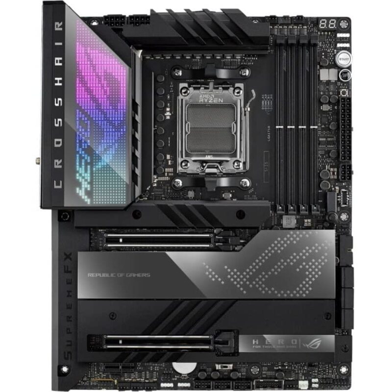 

Asus ROG Crosshair X670E Hero Ryzen 7000 Gaming DDR5 Wi-Fi 6E Motherboard