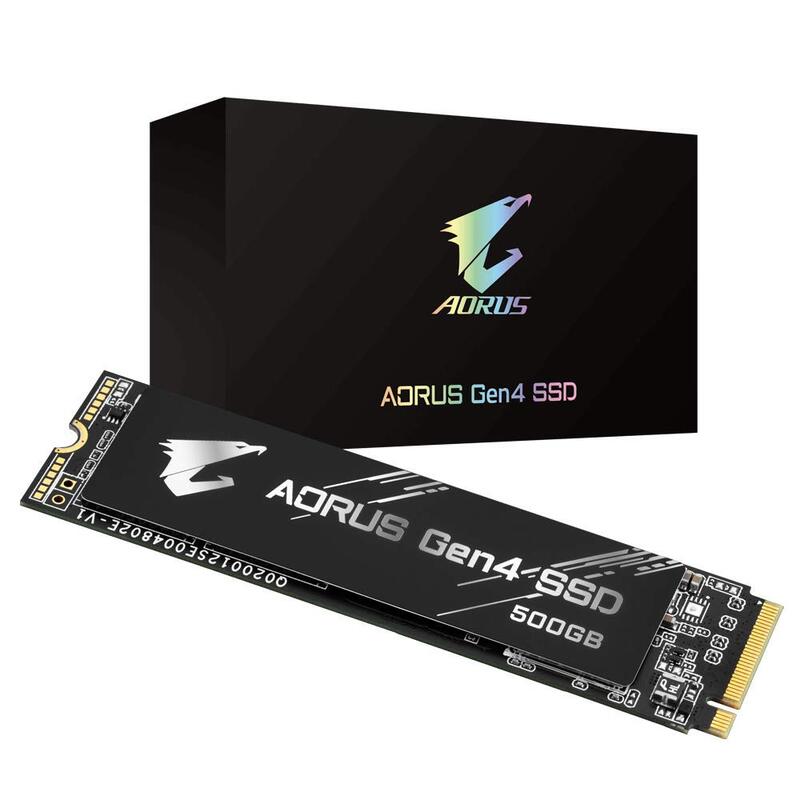 

Gigabyte AORUS Nvme Gen4 M.2 500GB Internal Solid State Drive, Black