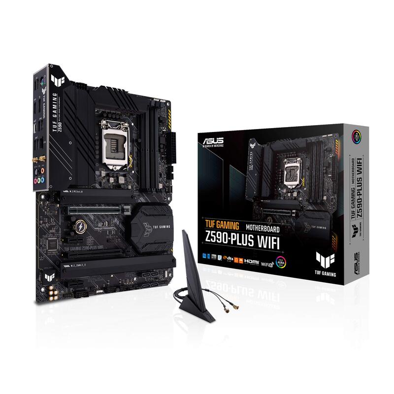 

ASUS TUF Gaming Z590-Plus WiFi 6 LGA 1200 ATX Gaming Motherboard, Black