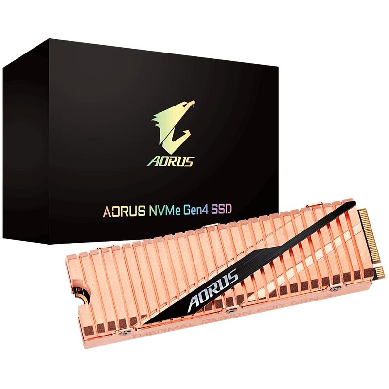 

Gigabyte Aorus NVMe Gen4 SSD, PCIe 4.0 M.2 Typ 2280, 500GB, Orange