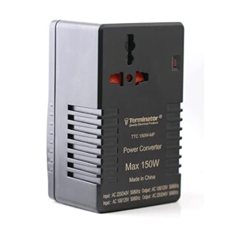 

Terminator Converter 150W Multi Travel Plug & Socket, Black