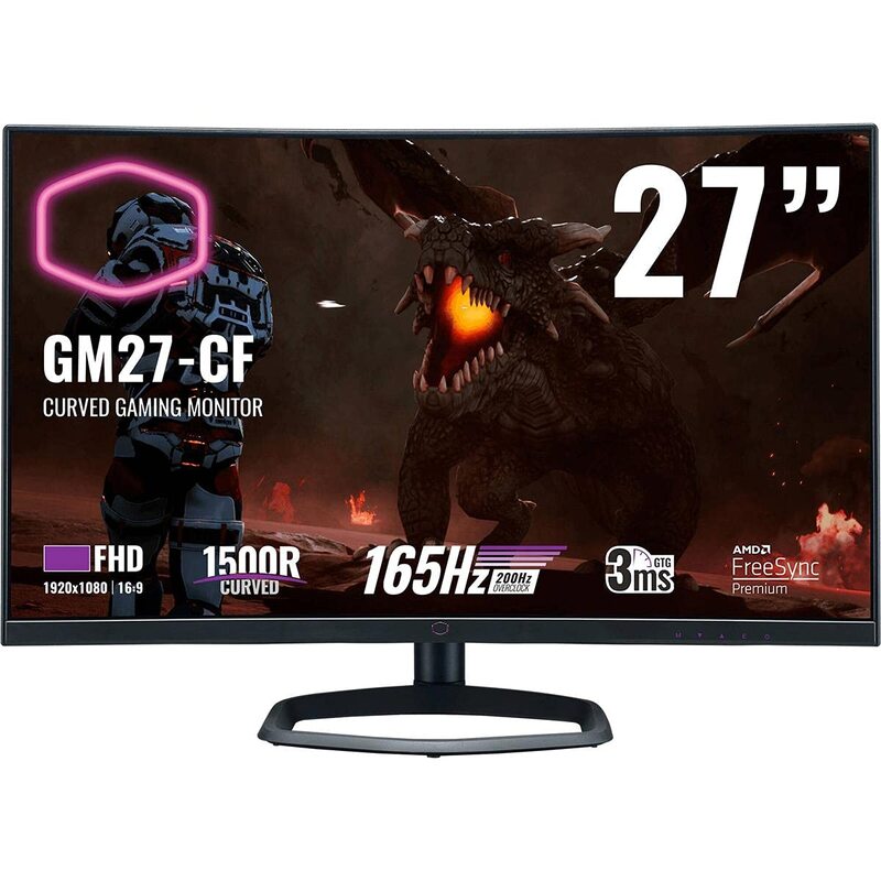 

Cooler Master 27 Inch Curved FHD Gaming Monitor, CMI GM27-CF, Black