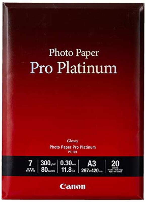 

Canon DIN A3 Photo Paper, 20 Sheets,2768B017, White