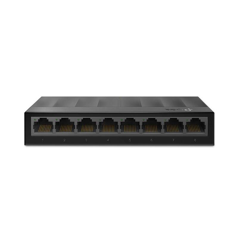 

TP-Link LS1008G 8-Port Desktop/Wallmount Gigabit Ethernet Switch/Hub, Black