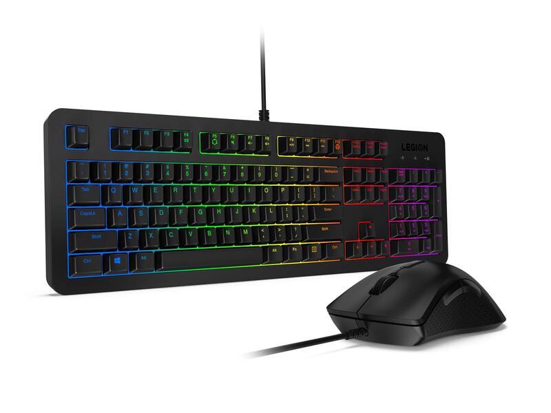 

Lenovo Legion KM300 Arabic & English RGB Gaming Combo Keyboard & Mouse, Black