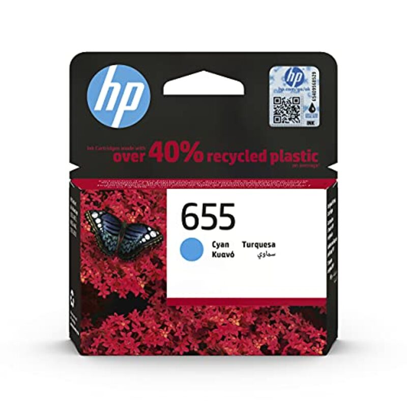 

HP 655 Cyan Original Ink Cartridge