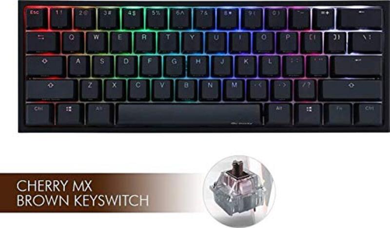 

Ducky One 2 Mini RGB Wired and Wireless Gaming Keyboard for PC, Black