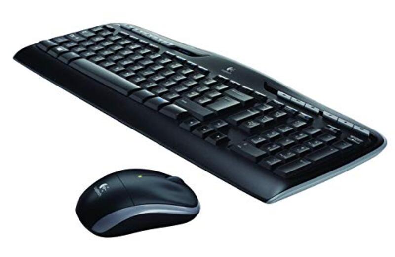 

Logitech Wireless English Keyboard & Mouse Combo, MK330, Black