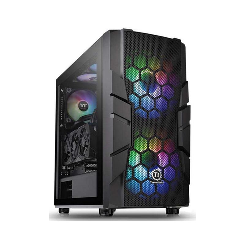 

Thermaltake Commander C33 Motherboard Sync ARGB ATX Mid Tower Computer Case, Black