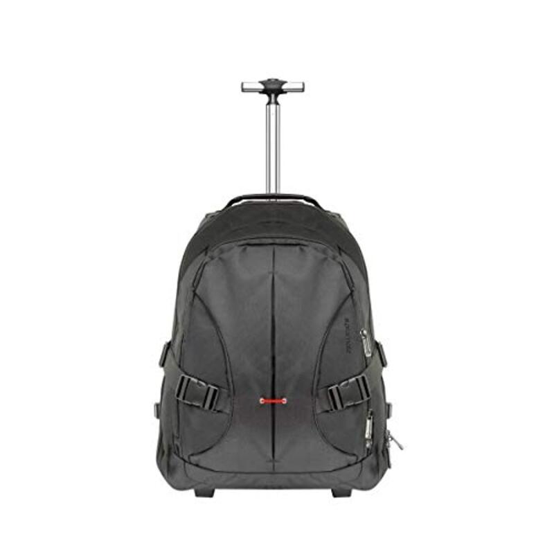 

Promate 15.6 Inch Rolling Backpack with High-Capacity Water-Resistant Versatile All-Terrain Trolley Bag with Secure Multiple Storage and Adjustable St