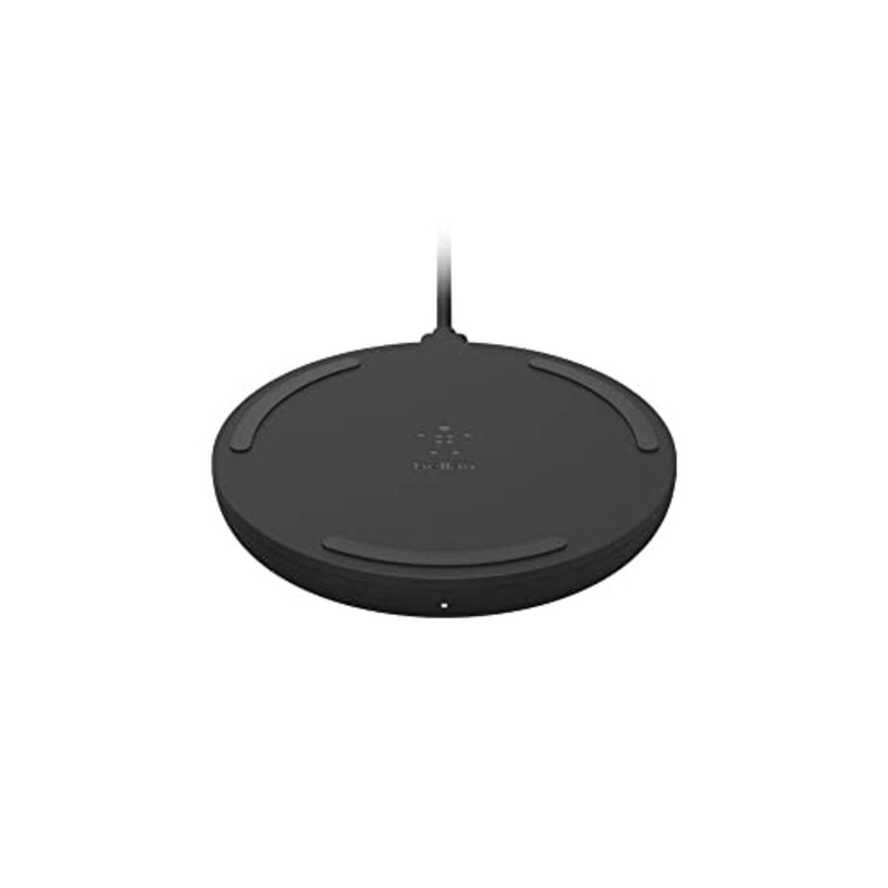 

Belkin Boost Charge 15W Qi-Certified Wireless Charging Pad for Iphone 13 13 Pro 13 Pro Max 13 Mini & Earlier Models, Airpods, Black