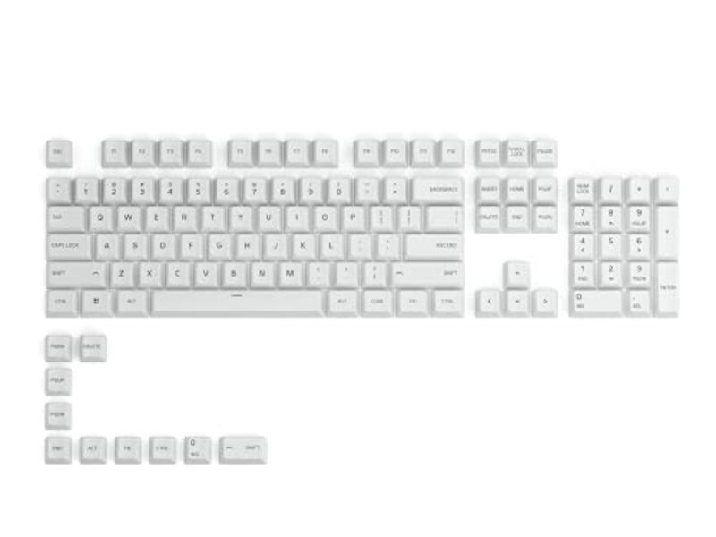 

Glorious Pc Gaming Race Gpbt Keycaps with 114 Pbt Tastenkappen, Ansi, US-Layout, White