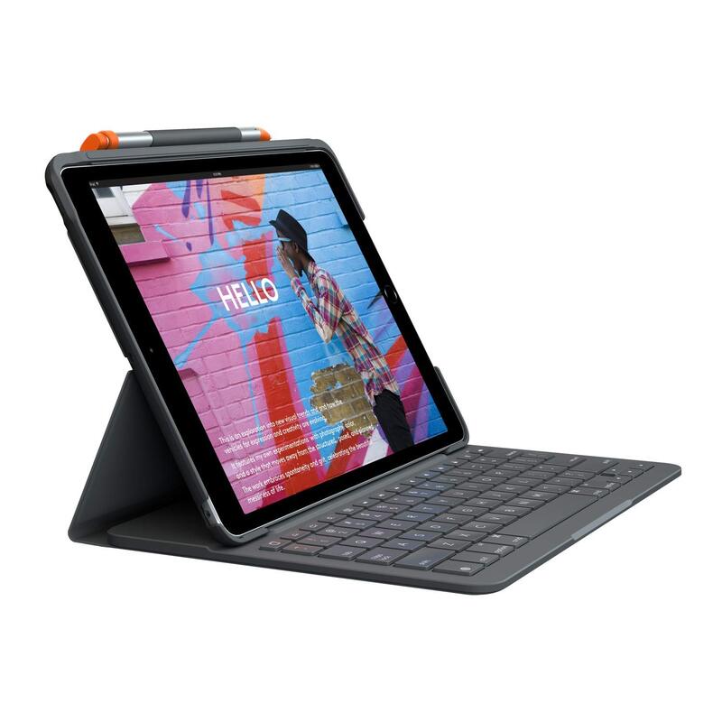 

Logitech Slim Folio Wireless English Keyboard, Graphite