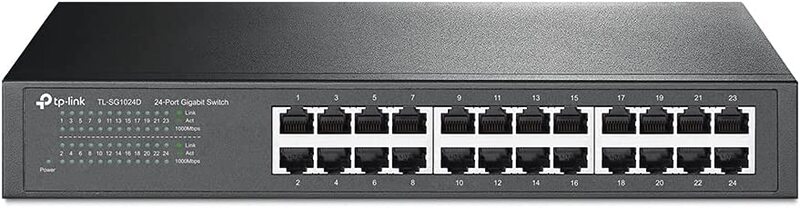 

TP-Link 24-Port Gigabit Desktop/Rackmount Switch, TL-SG1024D, Black